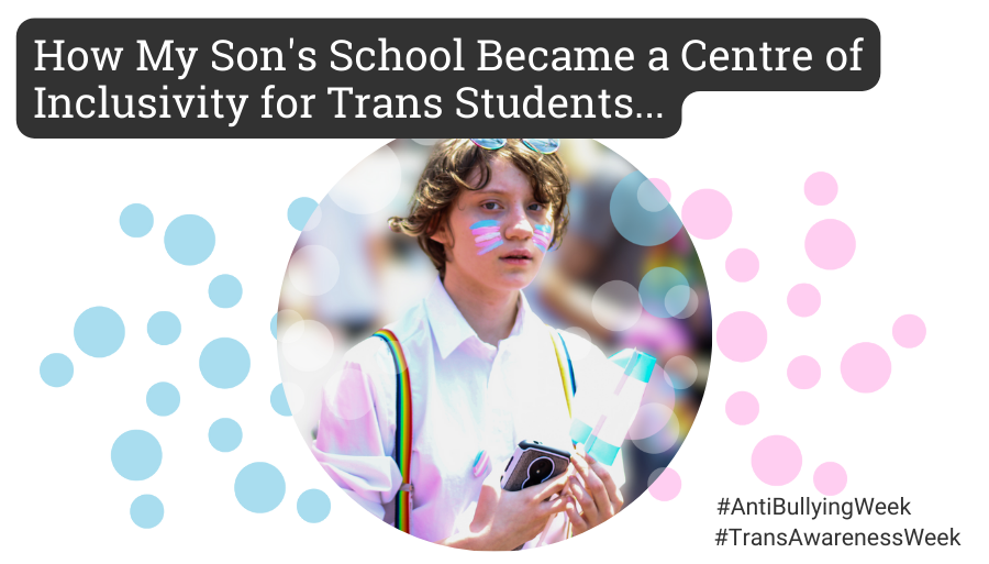 As it is both #AntiBullyingWeek and #TransAwarenessWeek, we thought it would be the perfect moment to publish this article about a mum of a trans son, and her experience with her son's teachers and school when he came out as trans in Year 7 🏳️‍⚧️🎓💪 READ ➡️diversityrolemodels.org/news/transform…