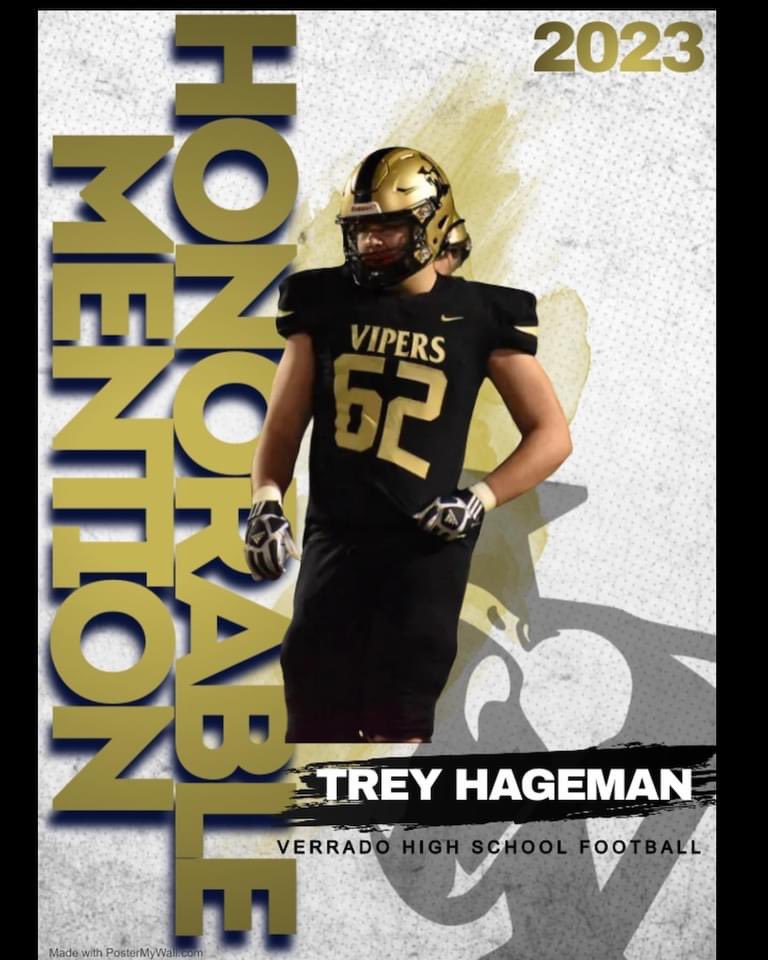 V-Town Throwers (@v_townthrowers) on Twitter photo Congrats to 3 of our Throws Team members on their All Desert West Region honors. Trey Hagamen Honorable Mention OL, <a href="/TrigRiefkohl/">Trig Riefkohl</a> Honorable Mention DL and <a href="/RyanWill26/">Ryan Willey</a> 1st Team DL. Congrats to 3 of our Throws Team members on their All Desert West Region honors. Trey Hagamen Honorable Mention OL, <a href="/TrigRiefkohl/">Trig Riefkohl</a> Honorable Mention DL and <a href="/RyanWill26/">Ryan Willey</a> 1st Team DL.
