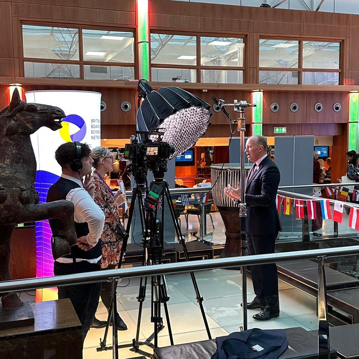 GlenalmondColl's tweet photo. Mr. Mortimer was interviewed by the British Boarding Schools' Workshop film crew as part of last week's event. #GlenalmondCollege #BBSW @BBSNUK https://t.co/EzkOl9lHev