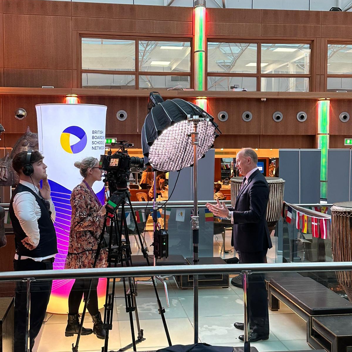 GlenalmondColl's tweet photo. Mr. Mortimer was interviewed by the British Boarding Schools' Workshop film crew as part of last week's event. #GlenalmondCollege #BBSW @BBSNUK https://t.co/EzkOl9lHev