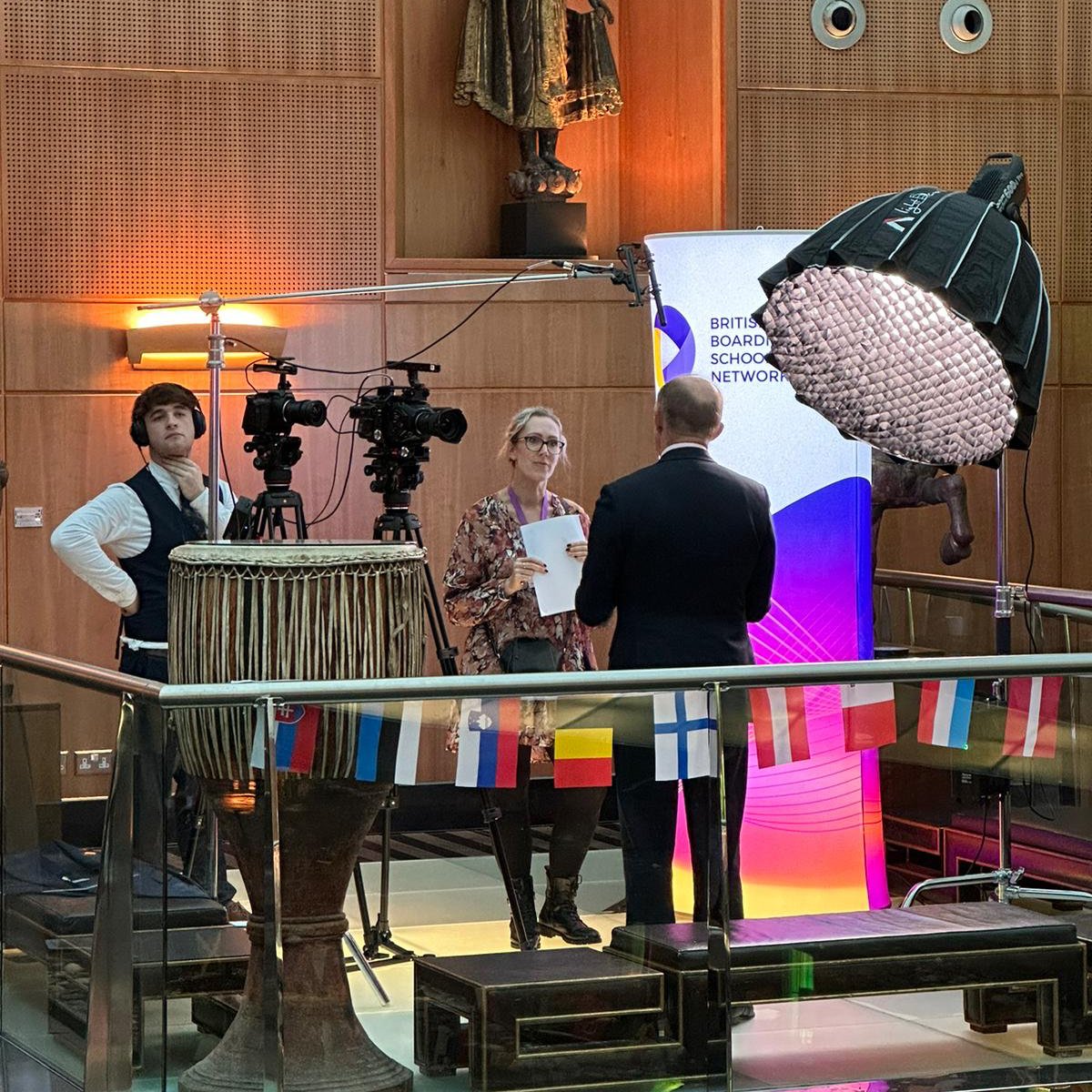 GlenalmondColl's tweet photo. Mr. Mortimer was interviewed by the British Boarding Schools' Workshop film crew as part of last week's event. #GlenalmondCollege #BBSW @BBSNUK https://t.co/EzkOl9lHev