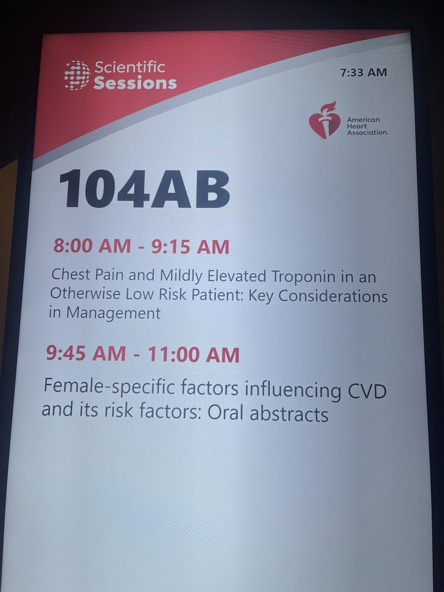 Join us this morning at #AHA2023 to talk about #MINOCA & #INOCA!!! @noshreza @avolgman @JanetWeiMD @DrMarthaGulati