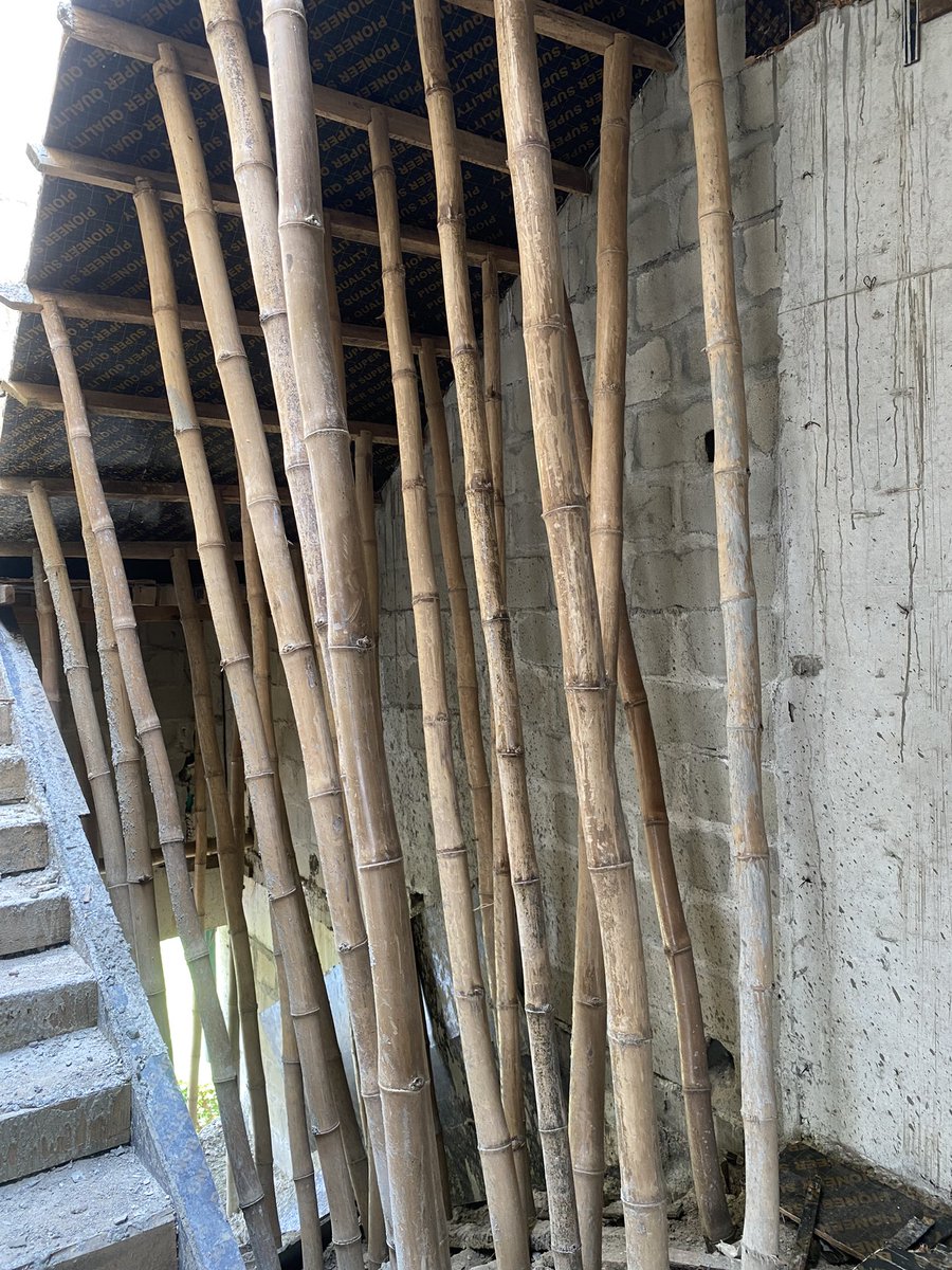 Abdullahi Shukural on X: Spacing of bamboo in construction varies