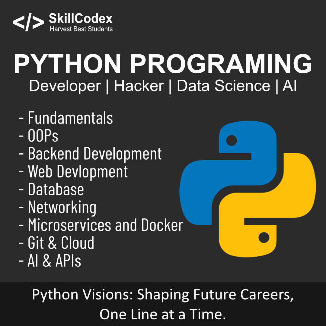 Core_hacking's tweet image. 🚀 Exciting News! 🐍 &quot;Python Programming &amp;amp; Bug Bounty&quot; course launching soon! 📅 Master Python, explore Bug Bounty and enhance your skills. 🌐 Stay tuned at skillcodex.com! 
#Python #BugBounty #TechSkills  #cybersecurity #security #learning