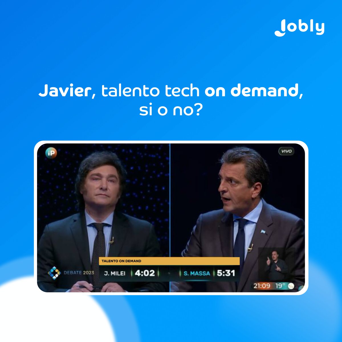 joblyapp's tweet photo. @JMilei Si o no? https://t.co/m7v6C4KS29