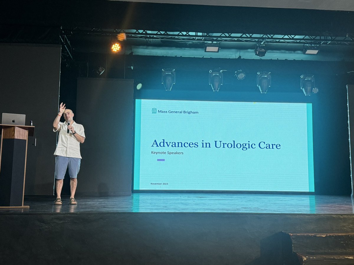 To kick off <a href="/AdvancesUro/">Advances in Urologic Care</a> — <a href="/MattMossanen/">Matthew Mossanen</a> takes center stage to introduce our keynote  speakers <a href="/NatRevUrol/">Nature Reviews Urology</a> #AUC2023