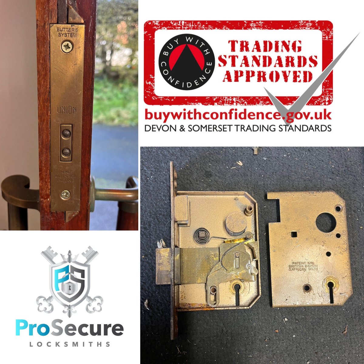Repaired and serviced this old school Unions butters lock for a client in #Kingskerswell. It’s now back to perfect working order again 👍🏻 <a href="/UNIONlocks/">UNION</a> <a href="/BWCsouthwest/">BWC South West</a> <a href="/BWCconnect/">Buy With Confidence</a> #ProSecure #locksmiths #Devon