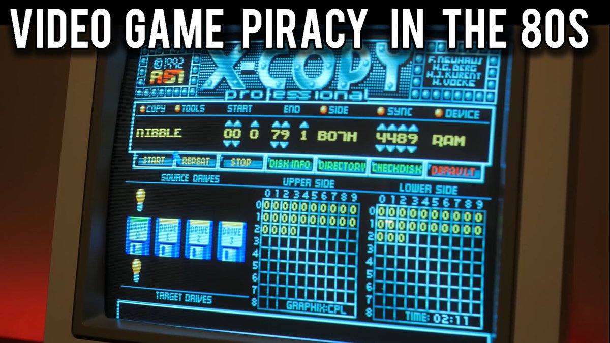 ModernVintageG's tweet image. I was a video game software pirate 

Watch Here : youtu.be/ockNRSt3Nsk?si… 

#Amiga #C64 #XCopy
