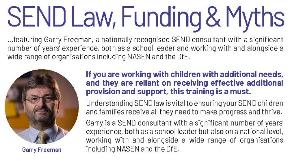 Manor Leas Junior (@manorleasjunior) on Twitter photo Hot off the press! <a href="/gfreeman2012/">Garry Freeman SENDco: SEND & EHCP Consultant</a> is coming to Lincoln to share his knowledge and expertise in all things SEND Law, Funding & Myths. Book your space here now: shorturl.at/ijkyS Hot off the press! <a href="/gfreeman2012/">Garry Freeman SENDco: SEND & EHCP Consultant</a> is coming to Lincoln to share his knowledge and expertise in all things SEND Law, Funding & Myths. Book your space here now: shorturl.at/ijkyS