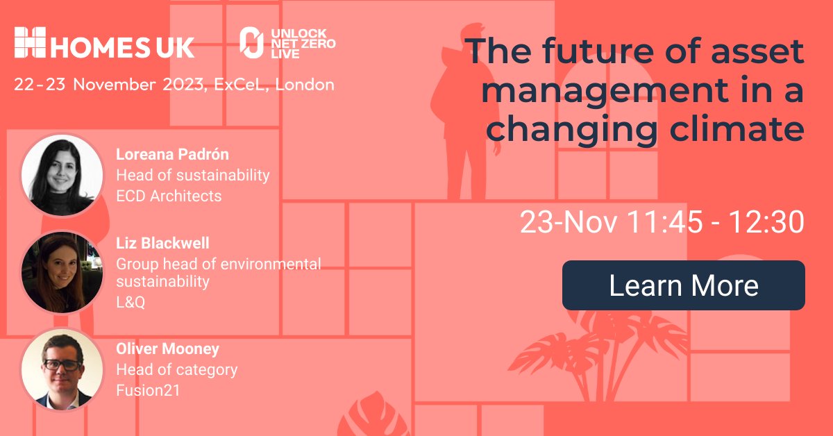 Don't miss @loreanap speaking at #HOMESUK and #UnlockNetZeroLive on the 23rd November!! Register for your free* ticket here: invt.io/1txbxabksm6 #netzero #networking #architecture #ukhousing #Sustainable