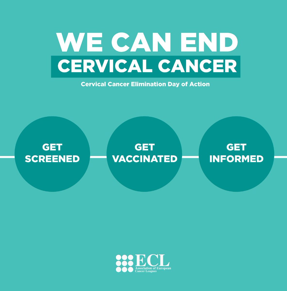 This week marks three years of the global commitment to #EndCervicalCancer. Get Screened➡️Get Vaccinated➡️Get Informed Learn more: bit.ly/466Leg5 #CervicalCancer #CervicalCancerElimination