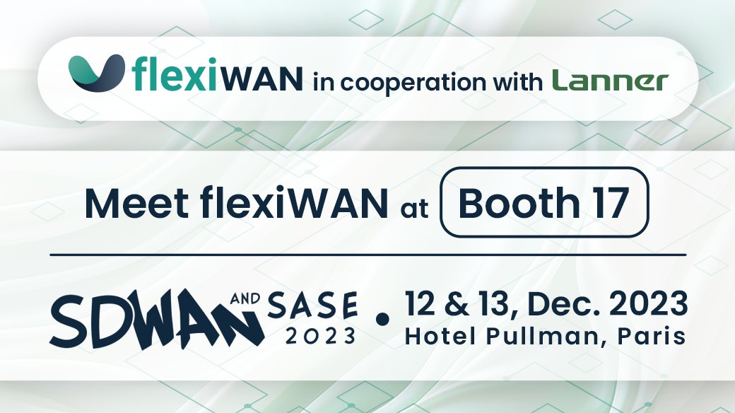 The countdown is on for the SD-WAN & SASE Summit 2023 in Paris, and #flexiWAN is thrilled to be part of it! Our CEO @AmirZmora will talk about the latest in AI & ML for networking and security. Visit our joint booth 17 with @LannerInc. Let's shape the future together! #SDWAN