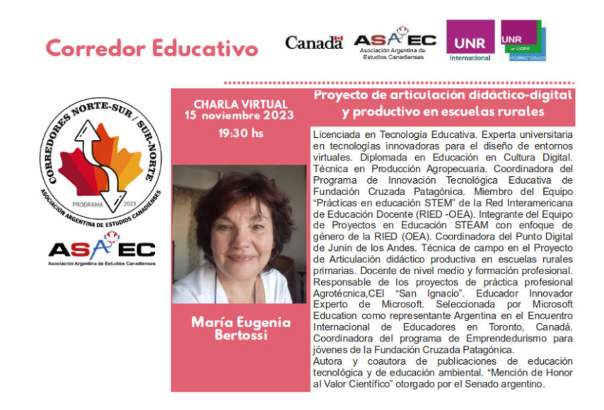 EmbCanArgentina's tweet photo. Nos agrada compartir la invitación a esta conferencia que propone la #ASAEC - Asociación Argentina de Estudios Canadienses 🇨🇦🇦🇷 como parte de su ciclo #CorredorEducativo con la participación de expertos y becarios del Gobierno de Canadá. https://t.co/sCzUlGO98t
