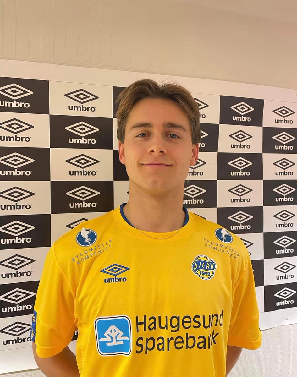 Djerv1919's tweet photo. Vi er glade for at Mathias Kjær Eikje har forlenget kontrakten ut 2024! Mathias er en ekte Djervagutt, og har i år vært vikarierende kaptein i flere kamper. Vi ser frem til enda flere scoringer neste sesong! https://t.co/e0KqlNp0U3