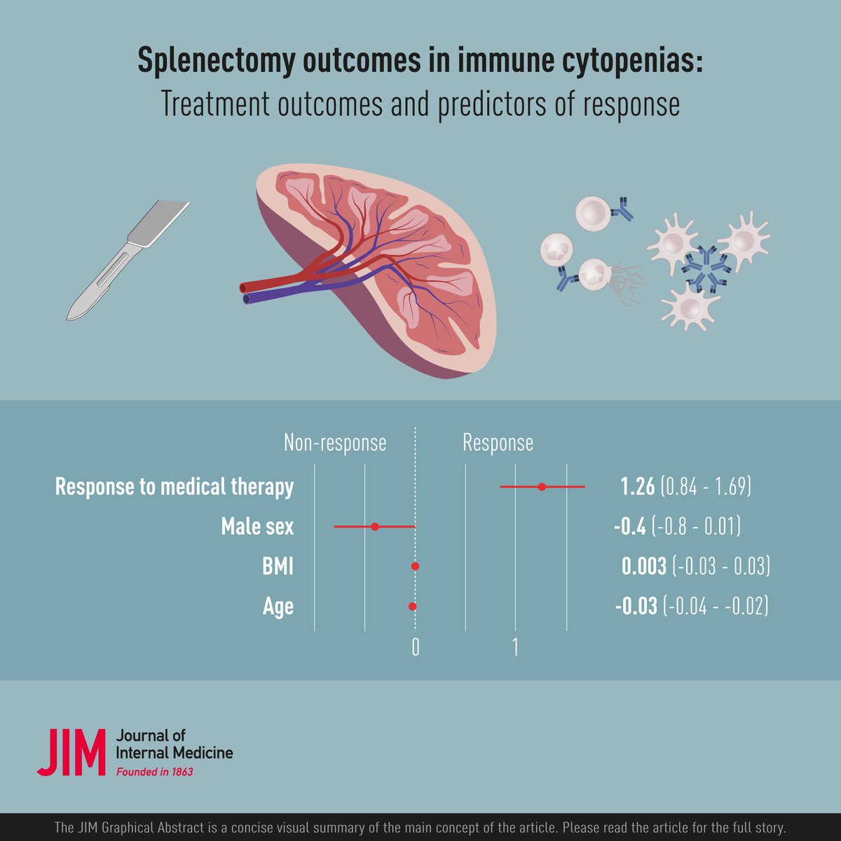 JInternMed's tweet image. New article from @ClevelandClinic! #Splenectomy outcomes in immune cytopenias: Treatment outcomes and determinants of response.

🔗doi.org/10.1111/joim.1…

@ccfhemeonc @olisaogbue @Bahaj_MD 
#Hematology