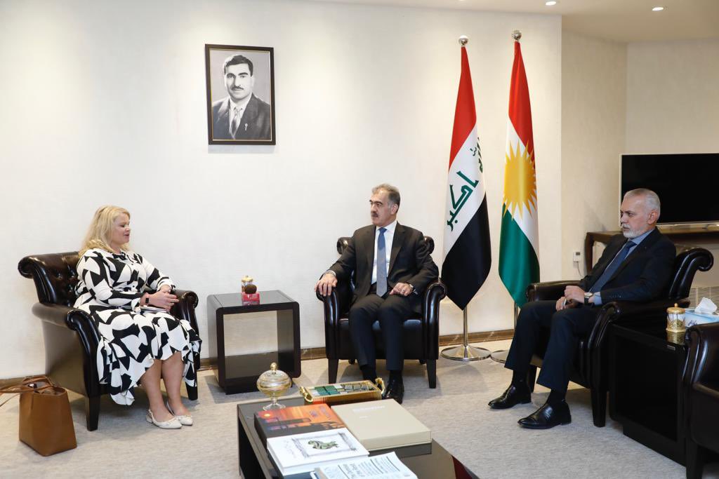 I had a fruitful discussion with @cishaw2005, Deputy UK Consul General @ukinerbil, on the current events and developments in Kurdistan and Iraq. We also expressed our shared commitment to further nurturing our bilateral ties and cooperation for the benefits of our two nations.