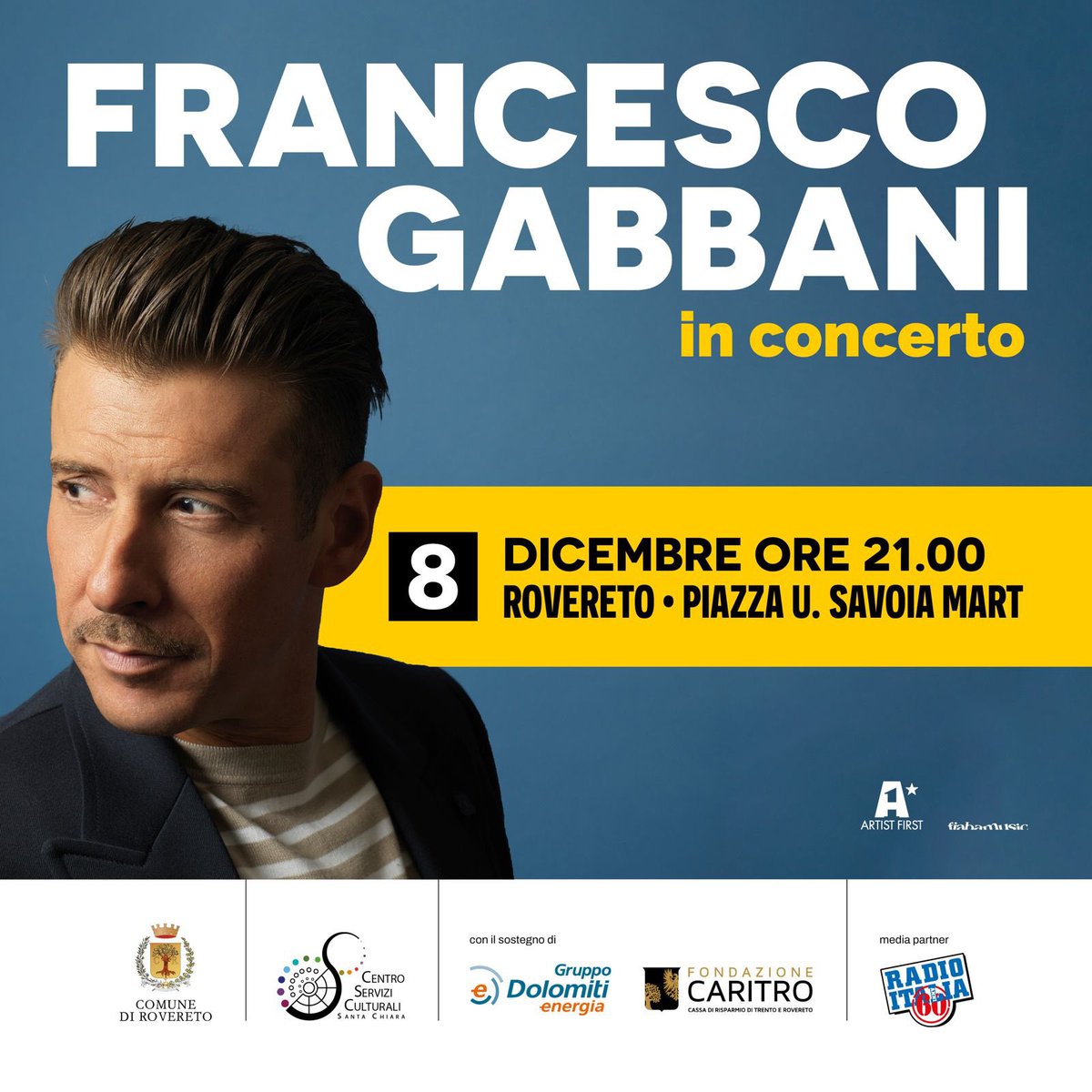 frankgabbani's tweet image. 🎟 Biglietti in vendita online ➡ boxol.it/CentroSantaChi…
e presso le biglietterie del Teatro Sociale e Auditorium S. Chiara di Trento.
Ph @Daniele_Barraco
@artistfirst_it @ma9promotion