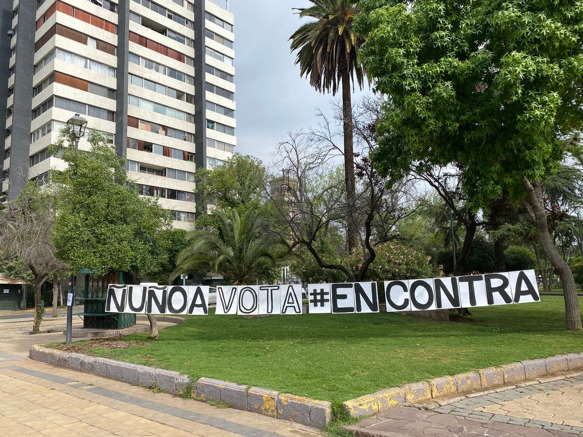 #ÑuñoaVotaEnContra
#ÑuñoaEnContra
#EnContra
No a la #NarcoConstitucion 

Foto por
web.facebook.com/daniel.aldeain…