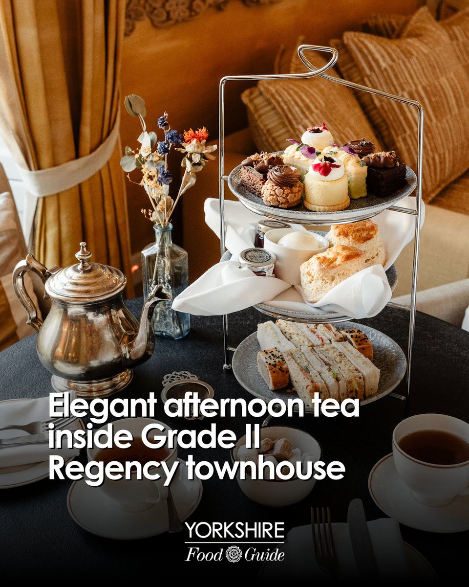 Inside Grade II listed Regency townhouse, indulge in afternoon tea using the finest British ingredients 🍰 ☕️ #Yorkshire bit.ly/35TON08