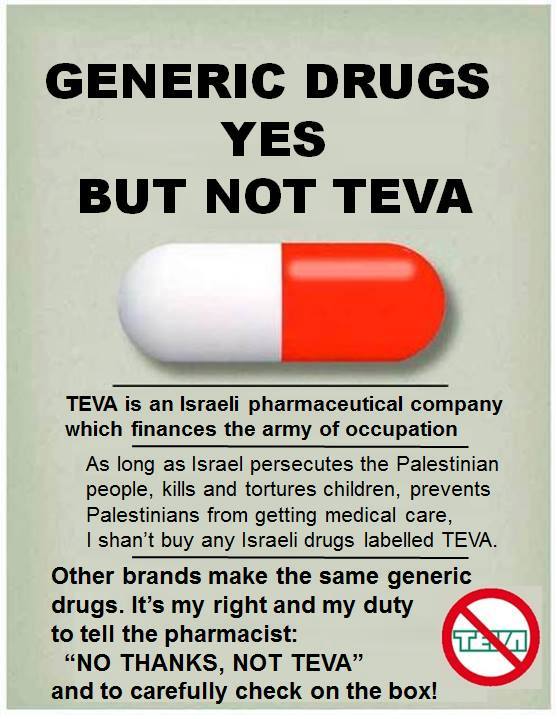 wardiamonds's tweet photo. #GazaGenocide Everyone who marched in solidarity calling for #CeasefireNOW can do one thing that will make a difference - if they, or someone the know, are taking 💊 tell their pharmacy they don't want any that are made by Teva.
DO IT TODAY Share It. #OneThing
#NotPowerless https://t.co/ArU2Zk5jqa