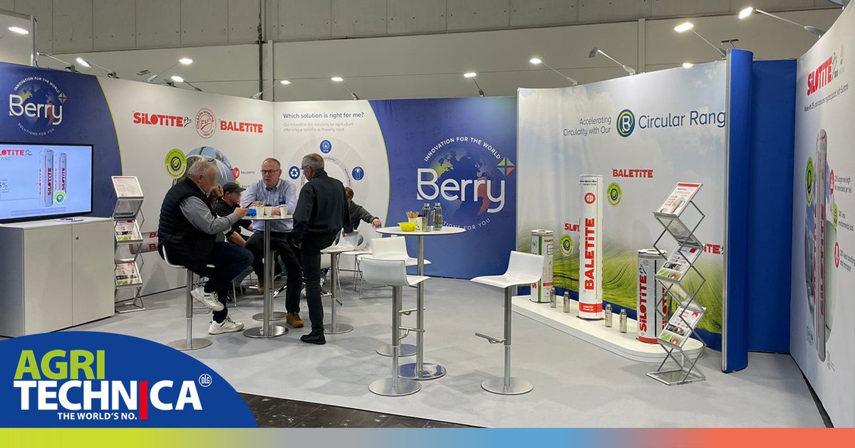 rpcbpigroup's tweet photo. AGRITECHNICA is here!

Visit the Berry stand this week to learn more about SilotitePro1800 Sustane and our Five Pillar Program.

Hall 25, Stand A09.

#agritechnica2023 #argiculutralfilms #recycledplastic #recyclass #circularsolutions https://t.co/OO7Xy0EjSe