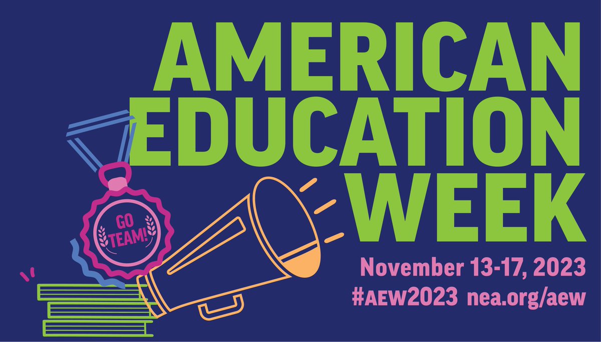 Happy American Education Week! Thank you to all of our educators and educational support staff that work in teams to provide students with opportunities to learn and grow!