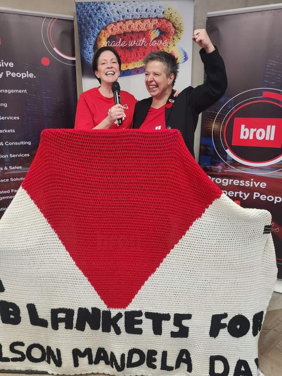 67Blankets's tweet photo. The Broll Foundation (@broll_insights) pledged their commitment and partnership to @67Blankets for Nelson Mandela Day.
Viva Broll foundation!
Viva 67 Blankets for Nelson Mandela Day (South Africa)!
#67Blankets
#brollfoundation
#brollpropertygroup
@Carolyn_Steyn https://t.co/4K3xBuNc89