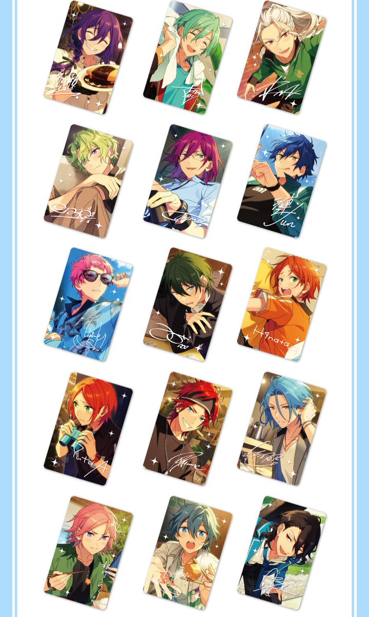 予約]あんスタ 韓国 ホログラム写真カード 本日より販売開始💕 販売