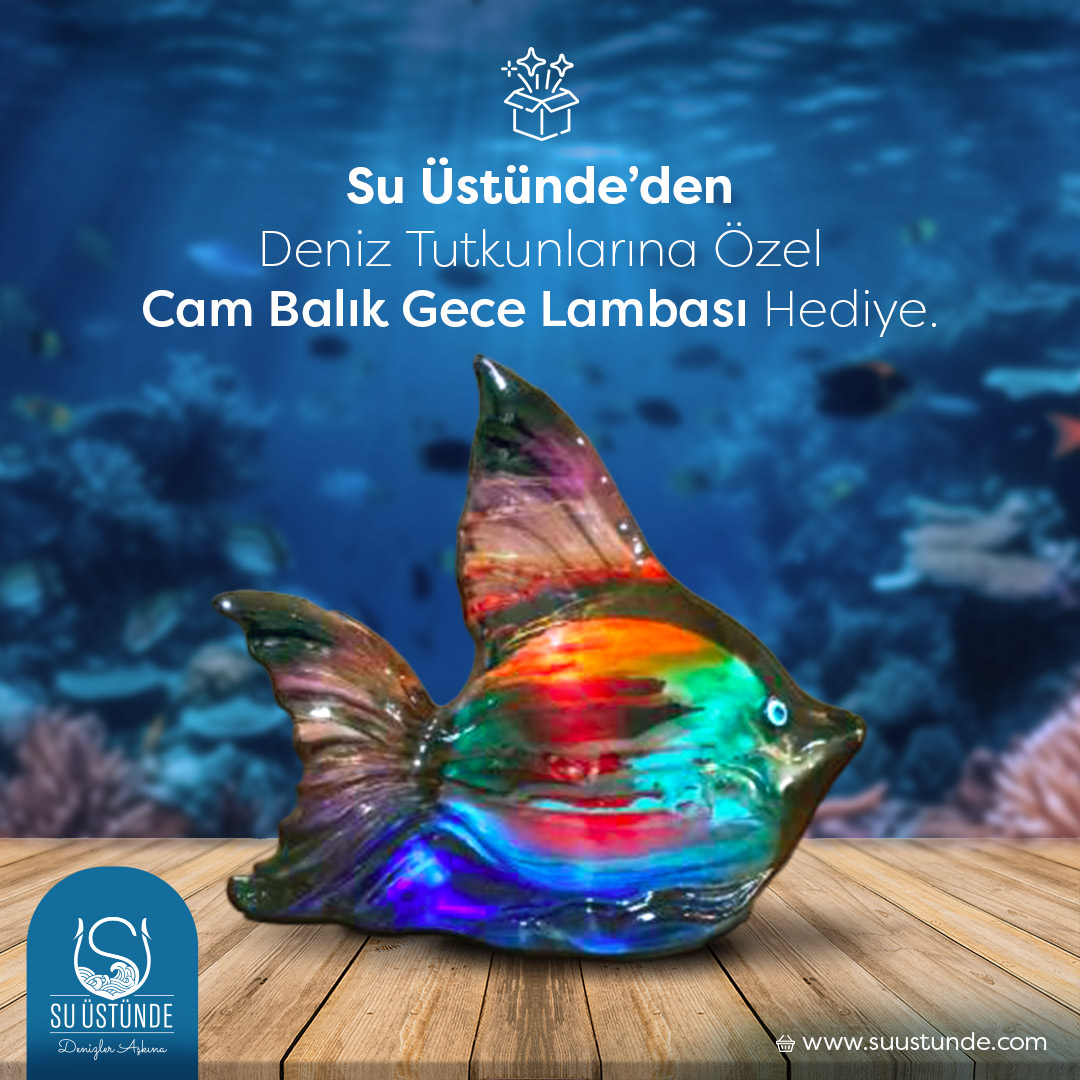 Su Üstünde Instagram hesabında deniz tutkunlarına özel Cam Balık Gece Lambası hediyeli çekilişimiz başlıyor! Göz alıcı güzellikte camdan el işçiliği ile yapılan balık gece lambası.
#suüstünde #denizleraşkına #çekiliş #çekilişvar #hediye #gecelambası
#cekilis