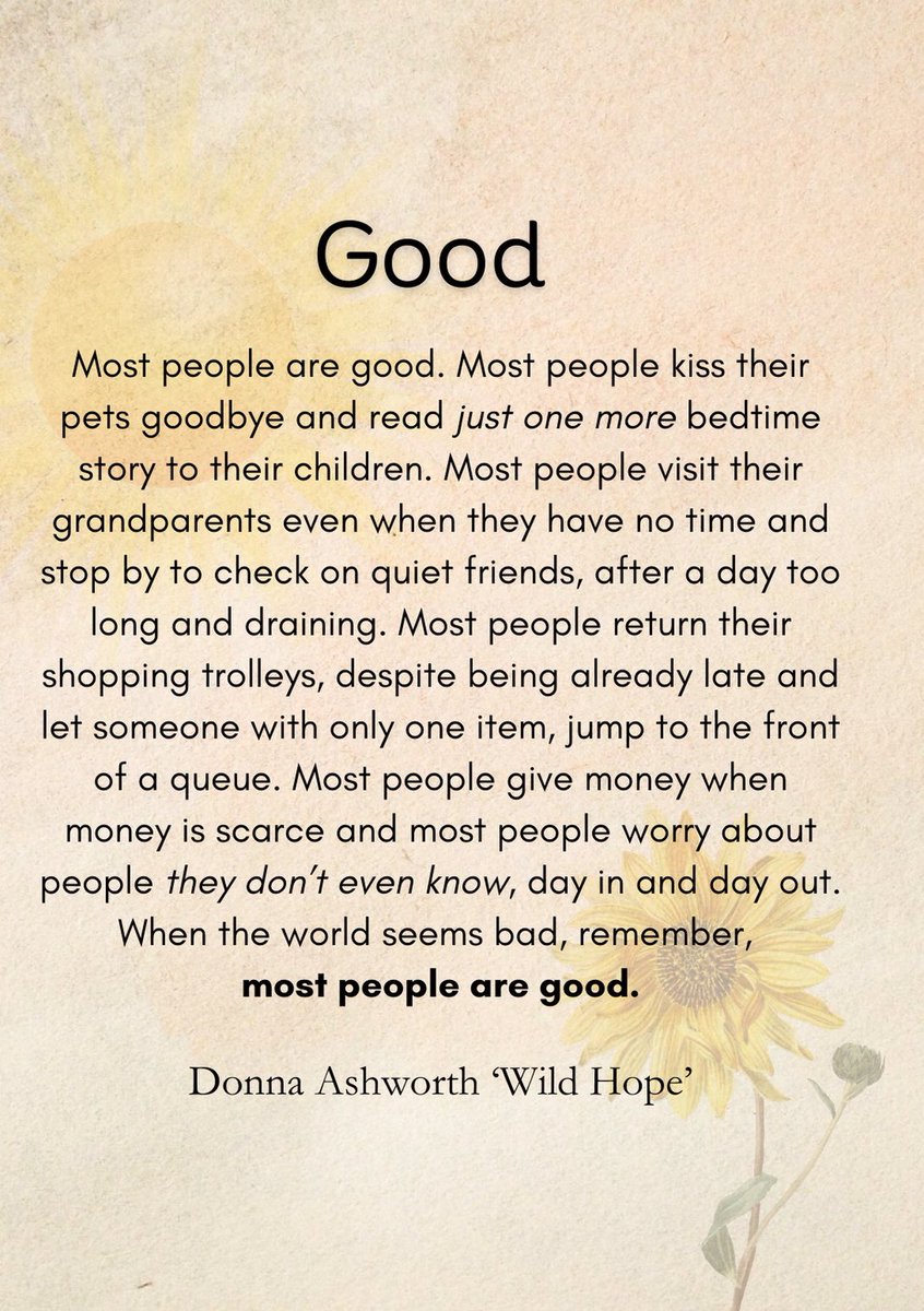 It’s #WorldKindnessDay and you might see some well known faces reading this little poem for my ‘wave of good’. Please do join in and tag me. When the world seems bad remember… most people are good #wildhope #mostpeoplearegood