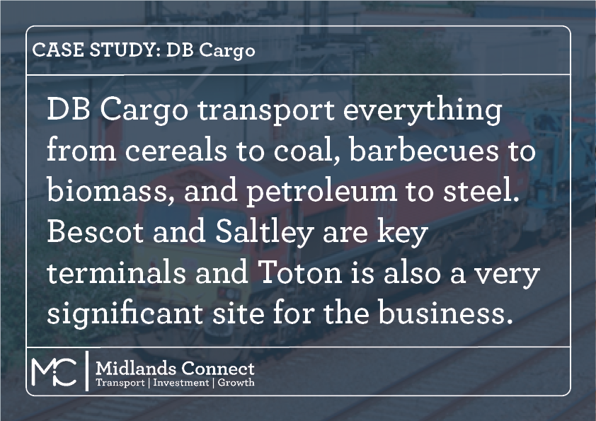 MidsConnect's tweet photo. DB Cargo is the UK’s largest rail freight company. 

They argue investment in rail freight could cut millions of HGV journeys 💰 https://t.co/eRIgPYEKgU