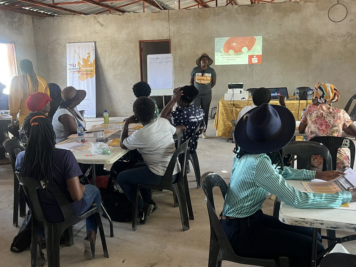 UNFPA_Namibia's tweet photo. The Financial Literacy training is currently underway in Ompunda Village, Oshana region. This program is a continuation of the training camps by UNFPA, #Kongalend and #FLI that started last week in northern #Namibia. https://t.co/5qoS9fTTNR