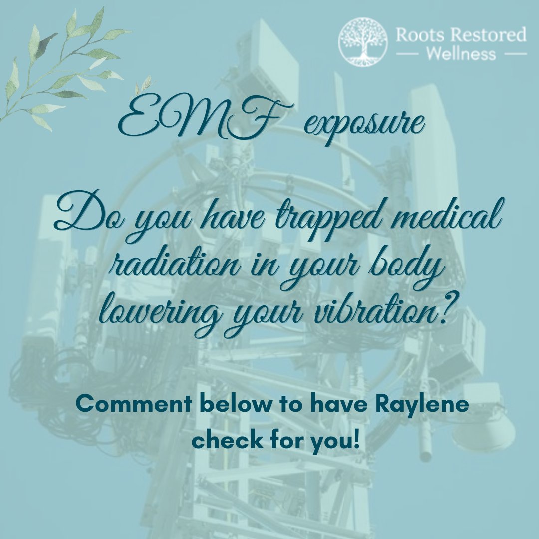 Release harmful EMF from the body including medical scans, Wi-Fi & more w/Quantum Healing. Join me Wed, 11-15 rootsrestoredwellness.com
#EMF #emfprotection #emfradiation #radiation #xrays #emfsensitivity #emfsolutions #detoxify #clearenergy #oxidativestress #radiationexposure