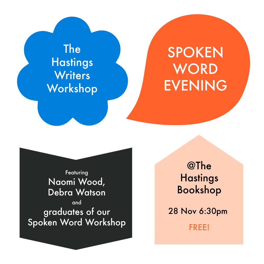 The brilliant graduates of this term's Spoken Word Workshop will be performing alongside their fantastic tutor Naomi Wood and @DG_Watson (Poetry Brothel) at @hastingsbooks on 28/11....and it's FREE! Don't miss it!