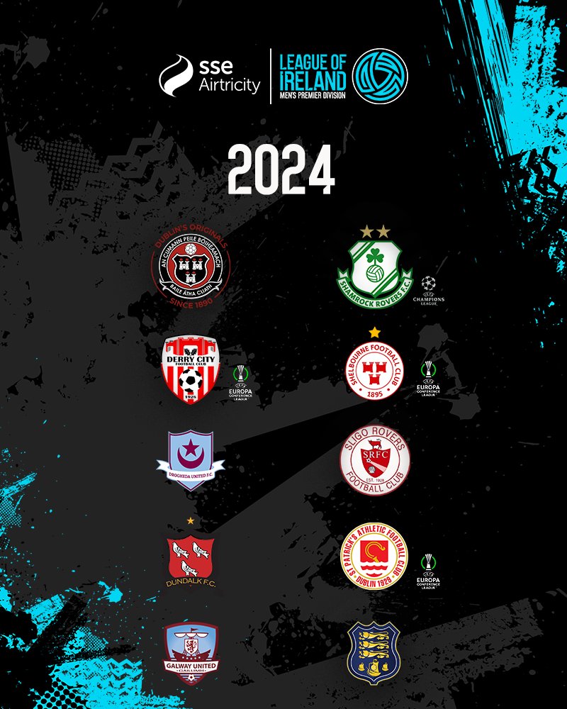 LeagueofIreland's tweet photo. 2024 confirmed ✅

Two new faces and one new European entrant. 

#LOI | #LOITV https://t.co/vKTj8lXSzv
