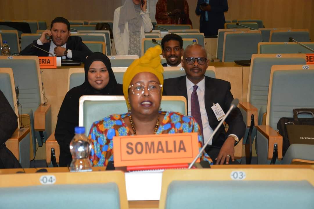 SONNALIVE's tweet image. Somalia’s Women Minister @hon_khadija joined the 8th African Women’s Conference in Ethiopia. The event discussed women’s empowerment, poverty eradication, and education in #Africa. #AWC2023 #Somalia #Ethiopia