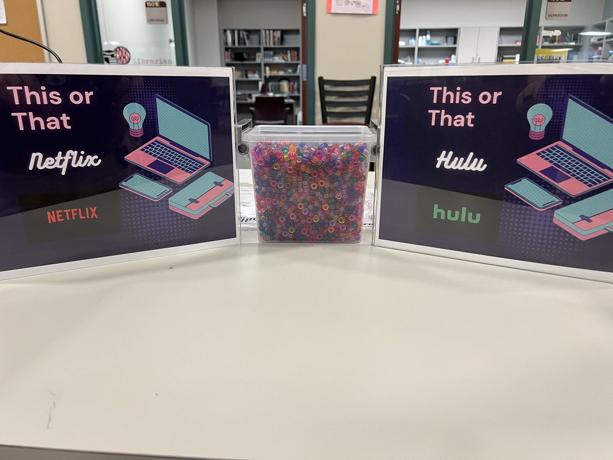 CRHS_Reads's tweet image. The new poll is up! Already Netflix has a huge lead! Last week Taco vs Burrito was a lot of fun. 54% of our campus who voted preferred burritos. I wish folks could hear the debates. #crhsreads #cpoe #katylibraries