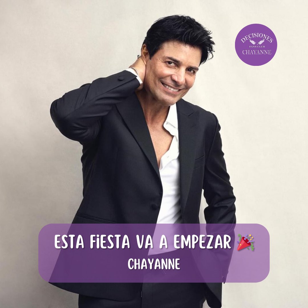decisiones_ec's tweet photo. Hoy es Lunes con L de La Clave de @CHAYANNEMUSIC, la canción perfecta para llenar de ritmo tu día y empezar la semana con toda la actitud! 🔥🎵 

Escúchala en el link https://t.co/JtQqzws75J. 

#Chayanne #LaClave  
#NuevoAlbum #Chayanne
#Decisionesfansclub🇦🇷🇪🇨🇨🇷🇺🇾🇵🇪🇸🇻 https://t.co/5Rxd8kZoiz