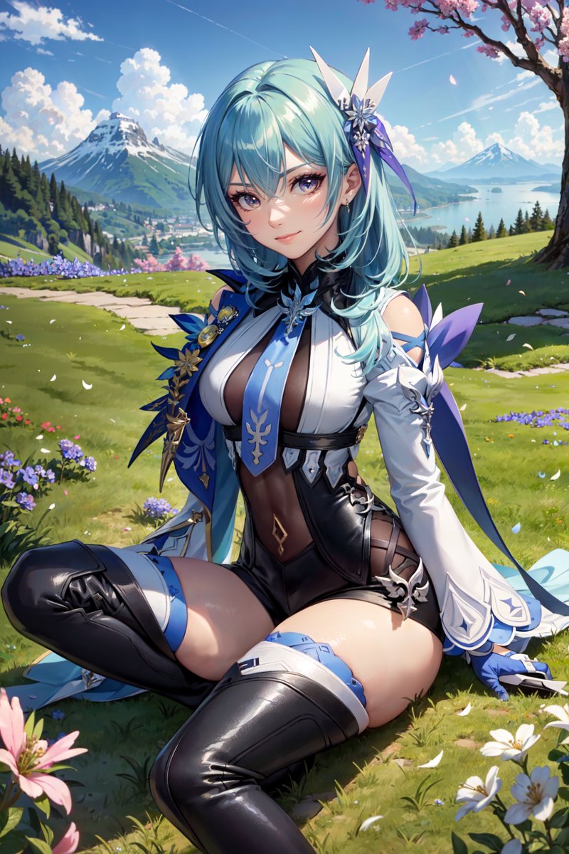 Today felt like making some #Eula 
from #GenshinImpact !
#AIArtworks #AIグラビア #AIArtwork