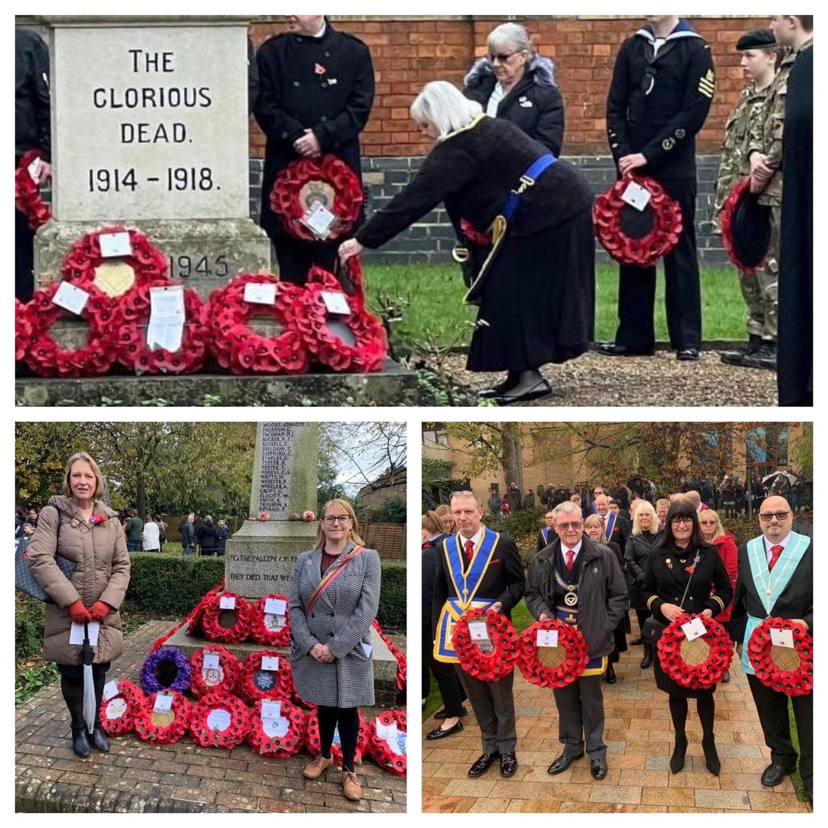 OrderWomen's tweet image. Members of @OrderWomen were proud to lay wreaths on behalf of their Lodges this weekend. #RemembanceDay #LestWeForget2023