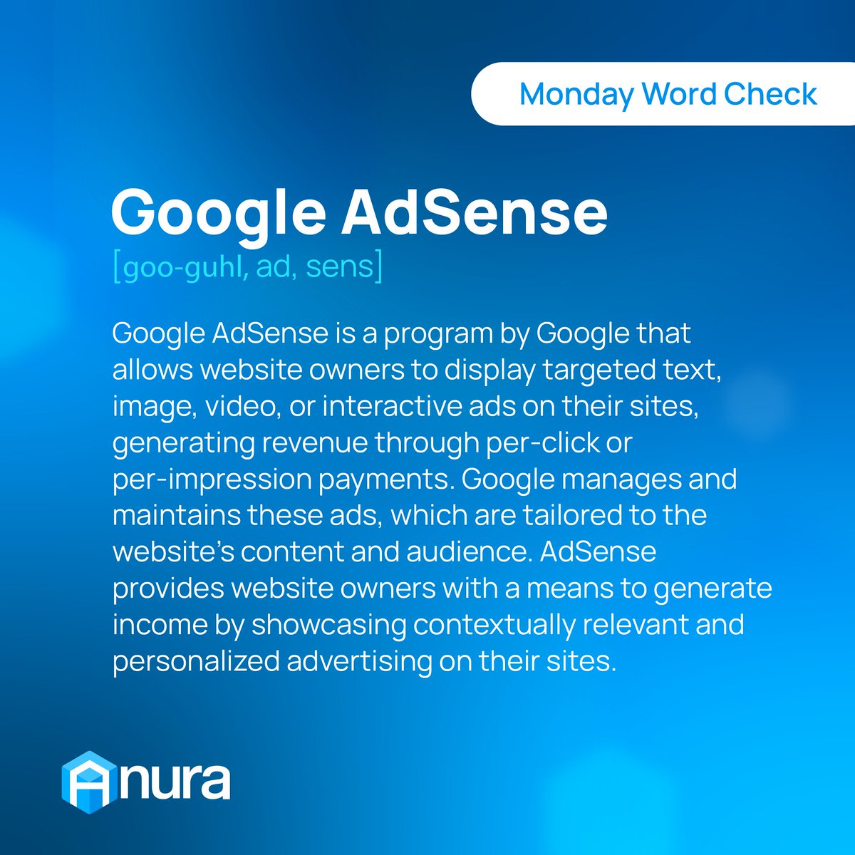 Word Check Publishers insert Google's code, offering free ad space. Advertisers then compete in a real-time bidding for prime placement. Beware of ad fraud, it can slash your ROI and increase chargebacks. Protect your AdSense profile with tips on our blog: bit.ly/46GVk8B