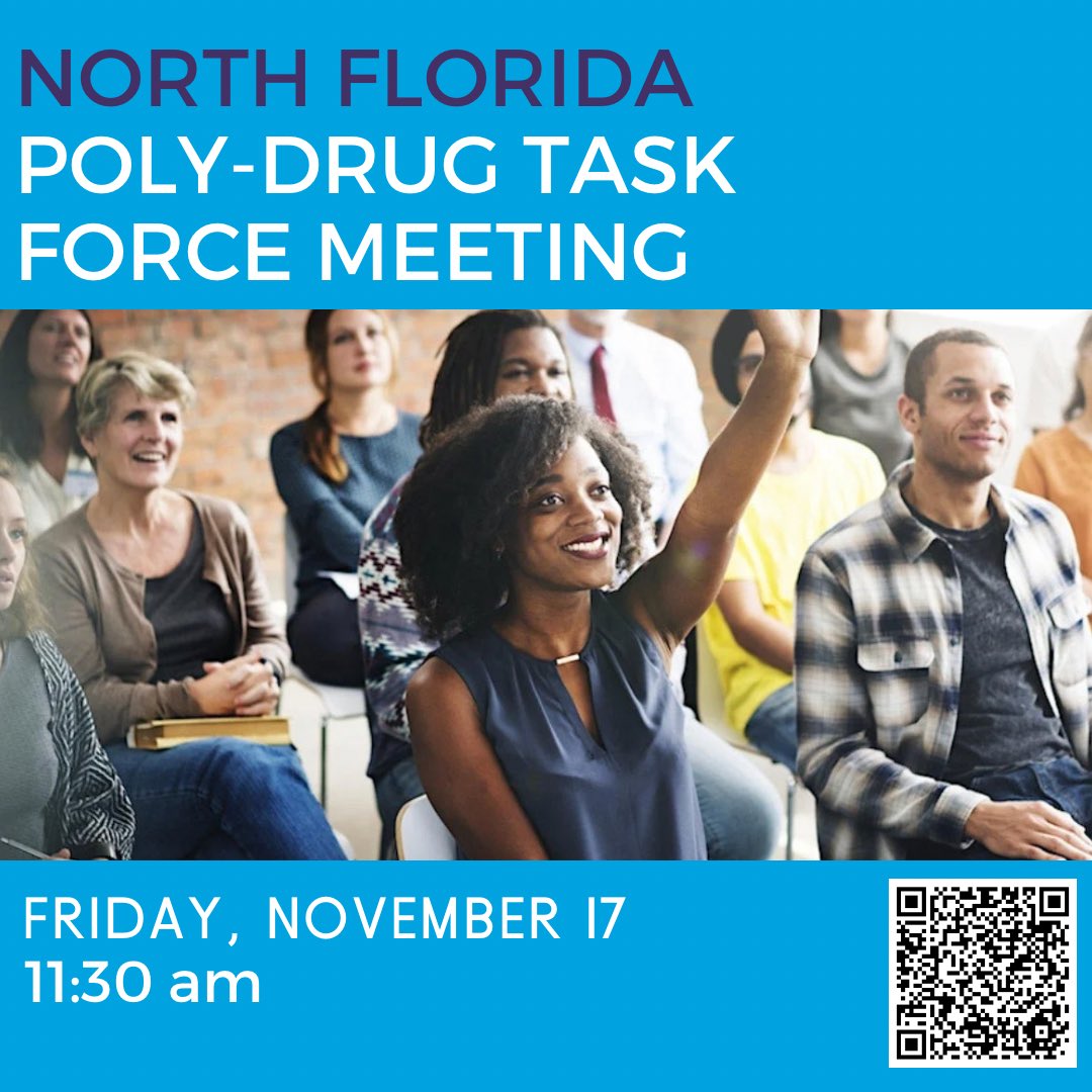 📣 Don't miss a chance to make a difference! Attend the North Florida Poly-Drug Task Force's upcoming meeting (via Zoom) to join other passionate stakeholders working to prevent drug abuse and overdoses. 💪🏼 Register below
🗓️👉 bit.ly/NFPDTF111723