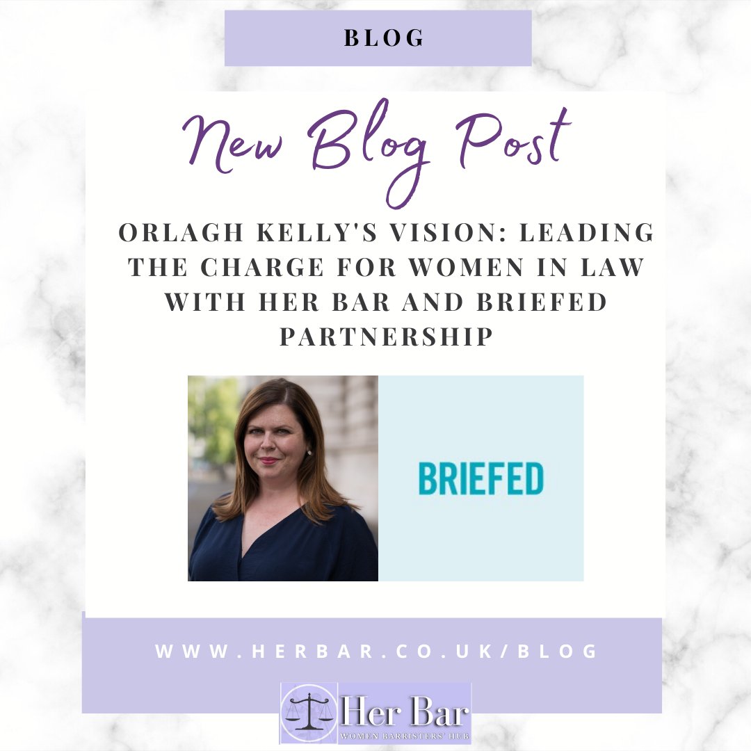 .@HerBarLtd and @briefedpro have joined forces, co-operatively seeking to combine technology and gender equality, envisioning a future where women barristers can excel without limitations. Read more via our blog> herbar.co.uk/post/orlagh-ke…