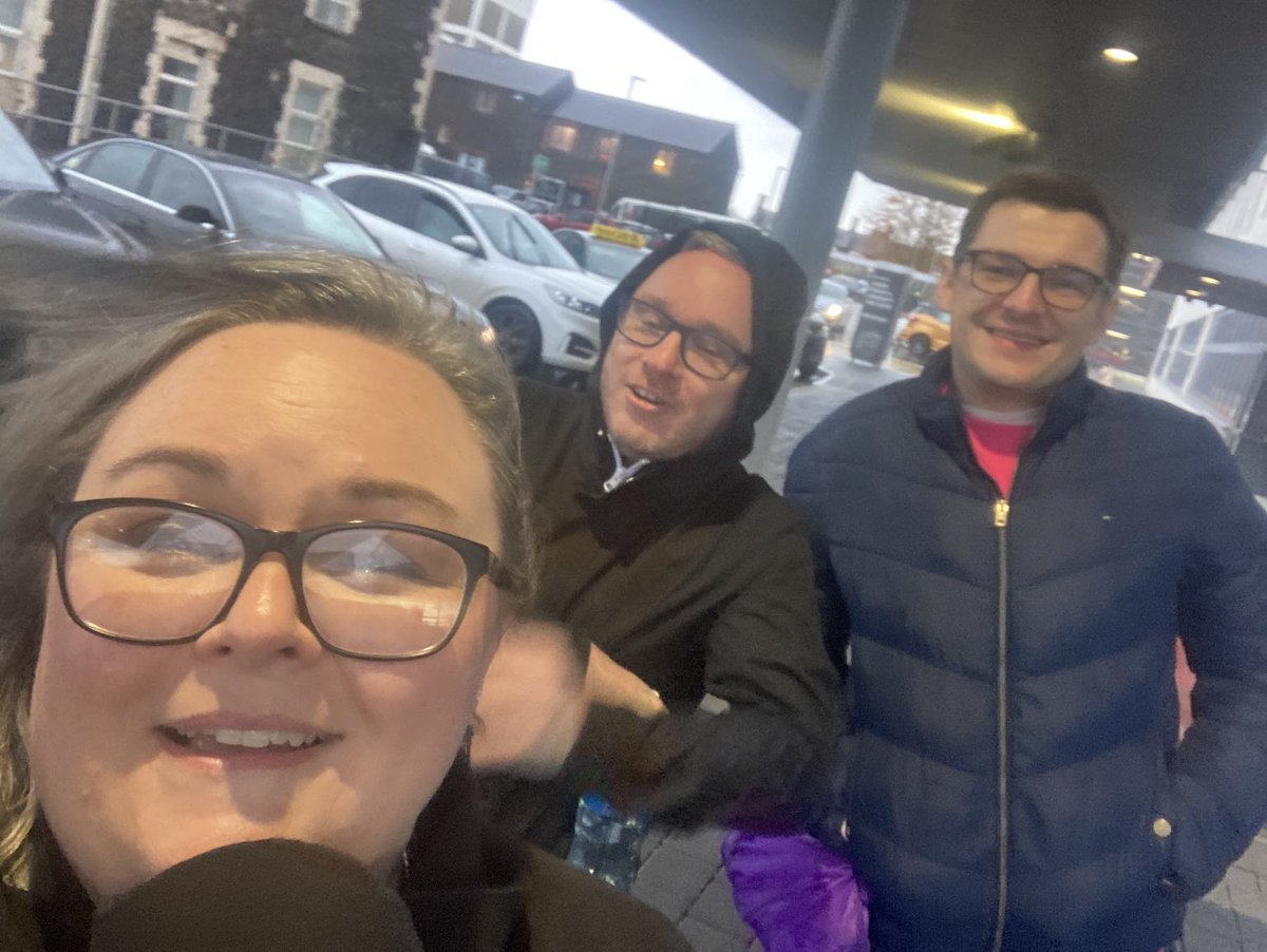 Braving the elements in Lagan valley Hospital ⁦<a href="/setrust/">South Eastern Trust</a>⁩ ⁦<a href="/WesternHSCTrust/">Western Trust</a>⁩ #encompassNI