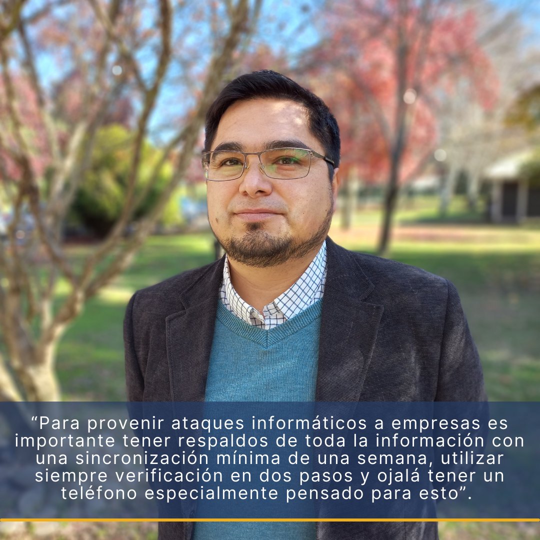 Sobre la vulneración a los sistemas informáticos y las medidas preventivas que deben tomar las empresas, sin importar su tamaño, escribe el académico Jorge Torres Fuentes en su columna de opinión publicada en <a href="/ladiscusioncl/">La Discusión</a> 

Más info 👇🏽
ean.udec.cl/el-negocio-del…