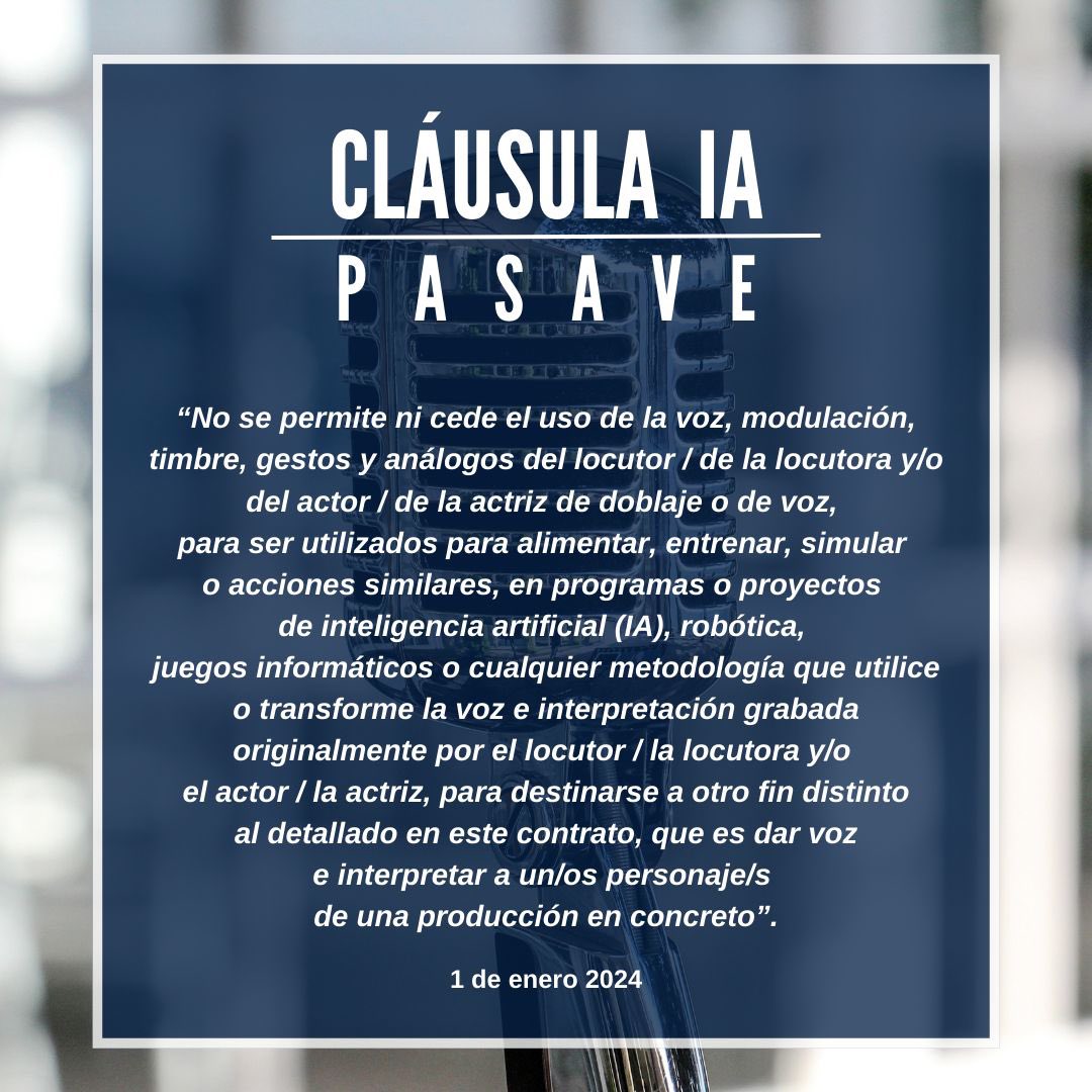 adoma_es's tweet image. Como muchos de vosotrxs sabéis, llevamos meses trabajando, en conjunto con sindicatos y asociaciones de España, para proteger nuestras voces ante la llegada sin control de la inteligencia artificial a nuestro sector. 

Sigue ⬇️