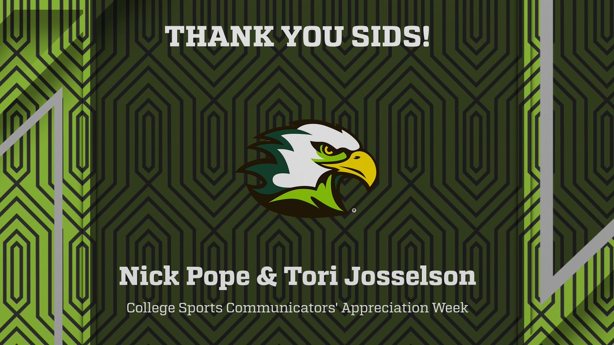 Our SIDs are the most behind-the-scenes people we have but are so incredibly valuable to our operation.  They promote our SAs, coaches, brand, AND are linchpins in running smooth game day operations. Much love to Nick &amp; Tori for the massive value they add to <a href="/LifeUAthletics/">Life Running Eagles</a>