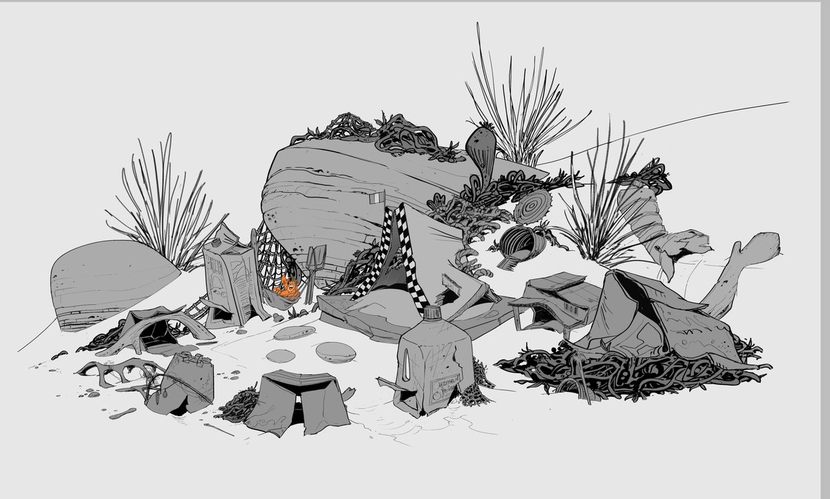 NicolasWeis's tweet photo. More "Under the boardwalk" design, this time : Trash.
It's also part of the job :)
And it was actually a lot of fun
Do more trash, you'll see what I mean
#digital #drawing #newjersey #stilllife #setdressing #visualdevelopment #moviedesign #design https://t.co/bt9FPdvBRn