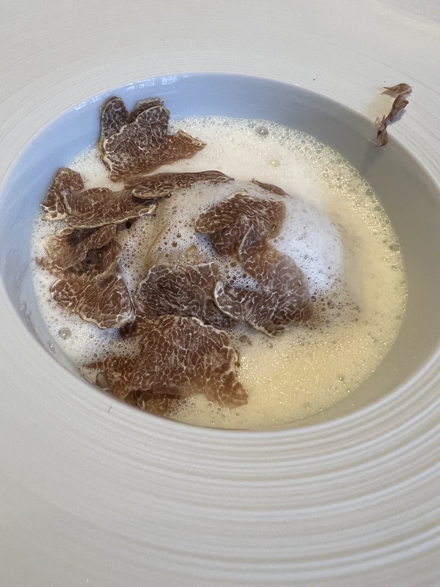 Linguine with white truffle at Restaurant Gordon Ramsay in Chelsea.