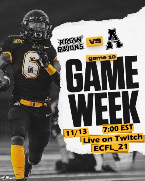 It's game day aw we host <a href="/EcflUll/">ECFL ULL</a> in a great conference game. We look to stay unbeaten in conference play.

#GoApp